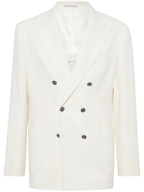 White wool-cashmere-silk jacket Brunello Cucinelli | MY4087BBDKC501